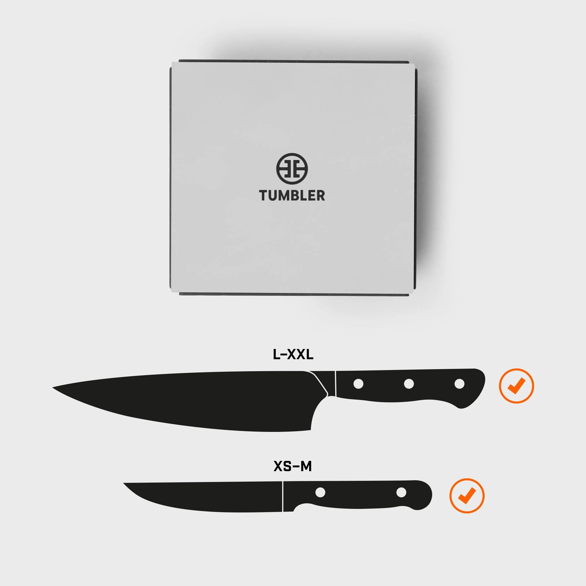 Tumbler Knife Holder Pro Arctic Grey - Image 2